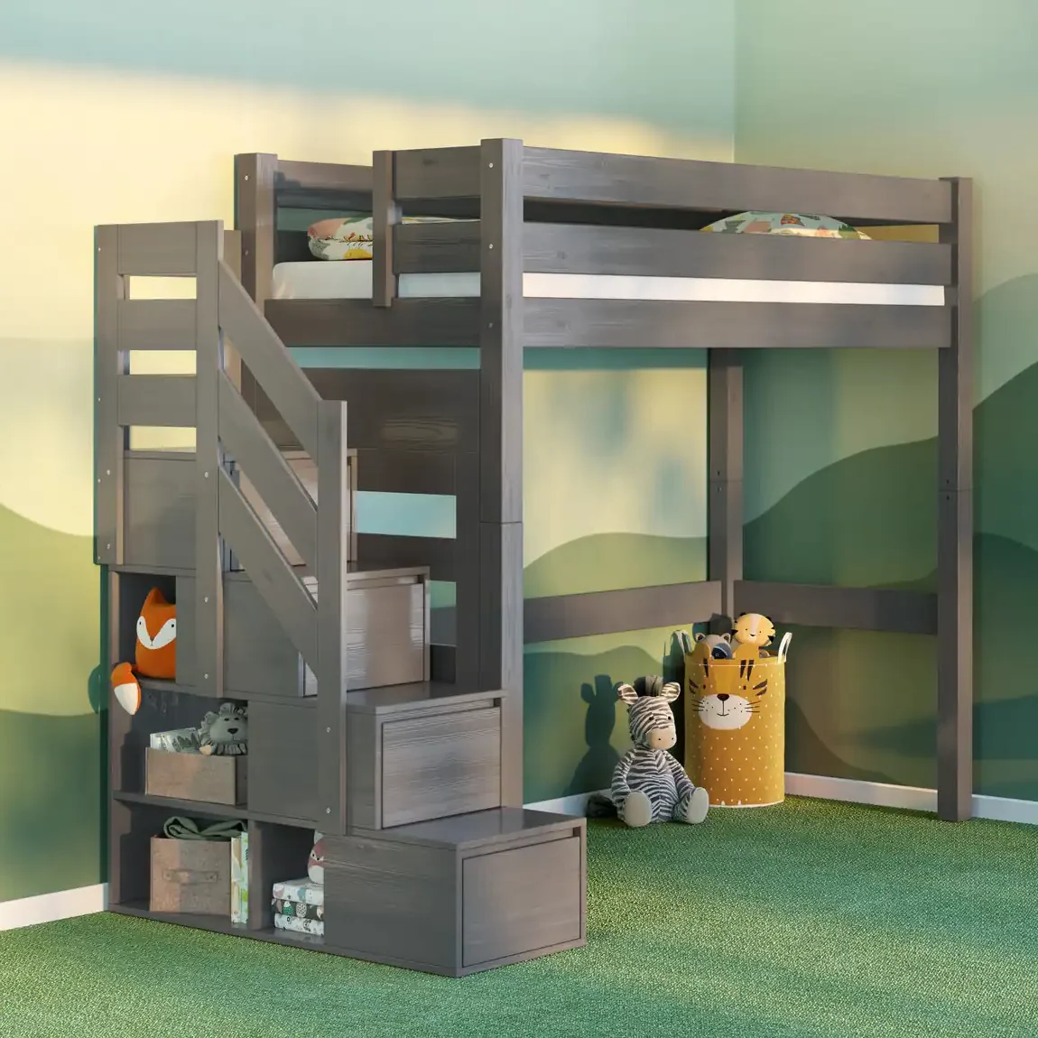 Pięterko antresola szare 1 Pięterko antresola szare