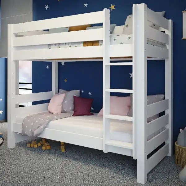 Sosnowe białe łóżko piętrowe Jan 10 Sosnowe białe łóżko piętrowe Jan - obrazek 10