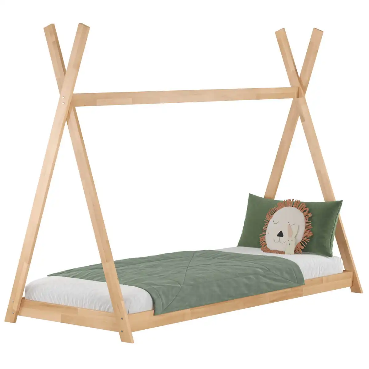 Bukowe łóżko Tipi 2 Bukowe łóżko Tipi - obrazek 2