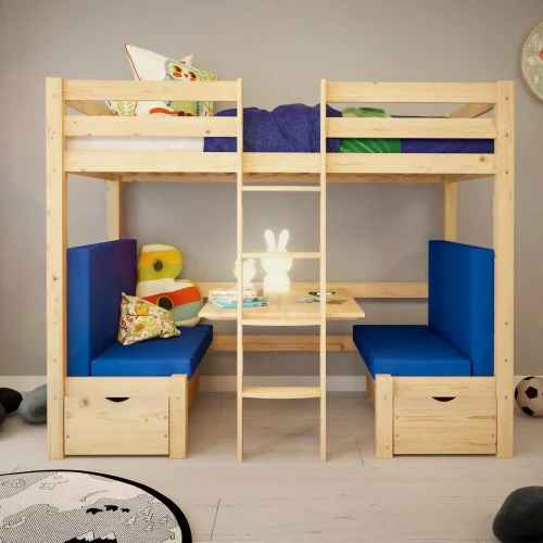 Sosnowe łóżko piętrowe Elen