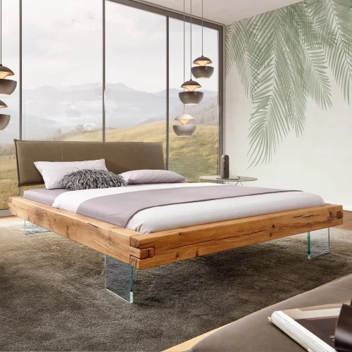 Lewitujące Dębowe Łóżko Alioth