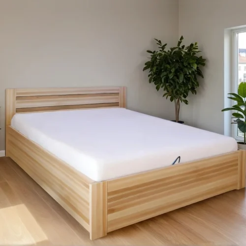 Bukowe Łóżko Mona z Pojemnikiem