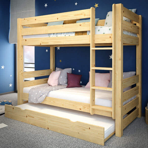 Szuflada na materac do łóżka Jan/3 osobowego/Sen Trio sosna 2 Szuflada na materac do łóżka Jan/3 osobowego/Sen Trio sosna - obrazek 2