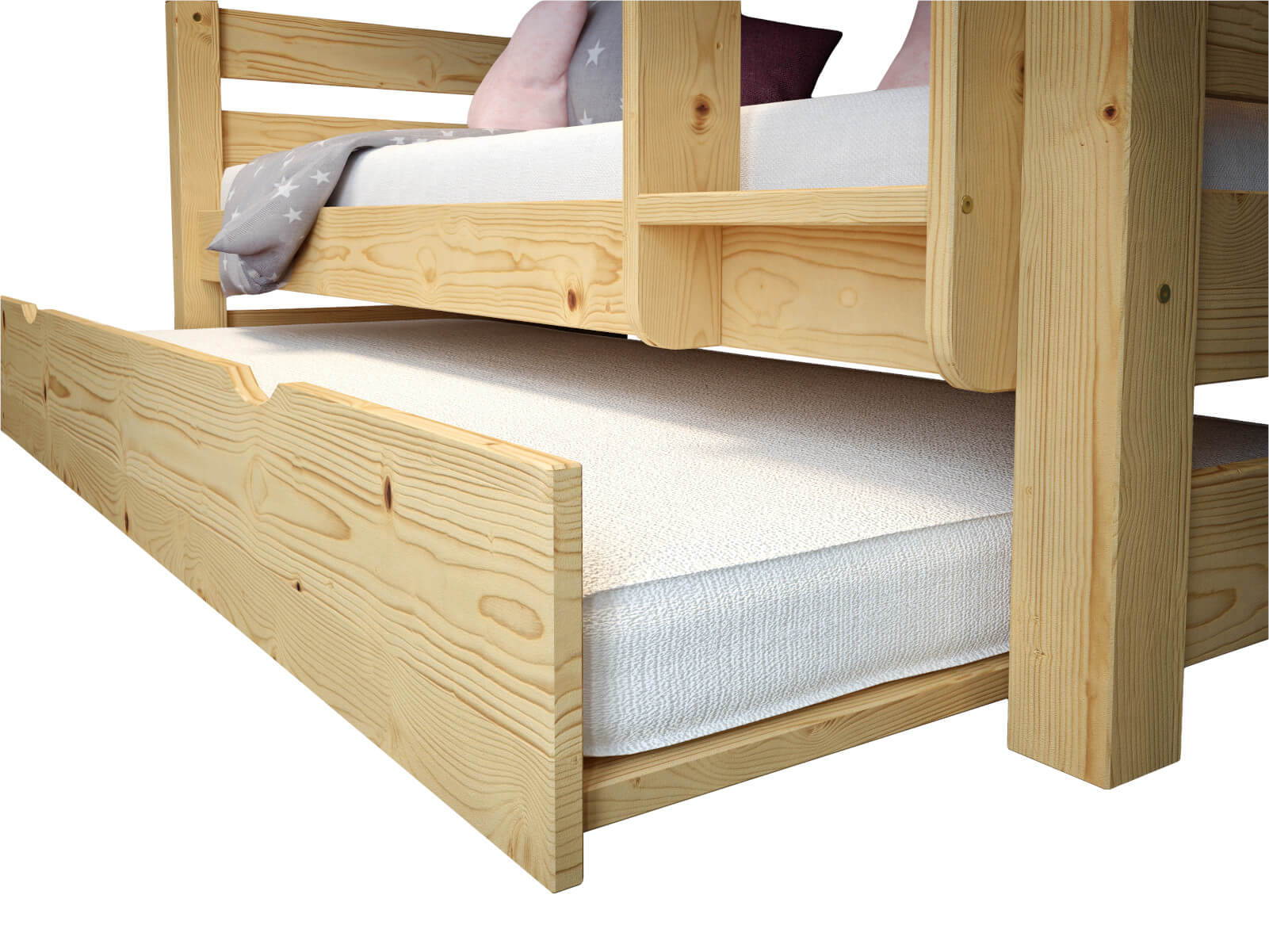 Szuflada na materac do łóżka Jan/3 osobowego/Sen Trio sosna 5 Szuflada na materac do łóżka Jan/3 osobowego/Sen Trio sosna - obrazek 5