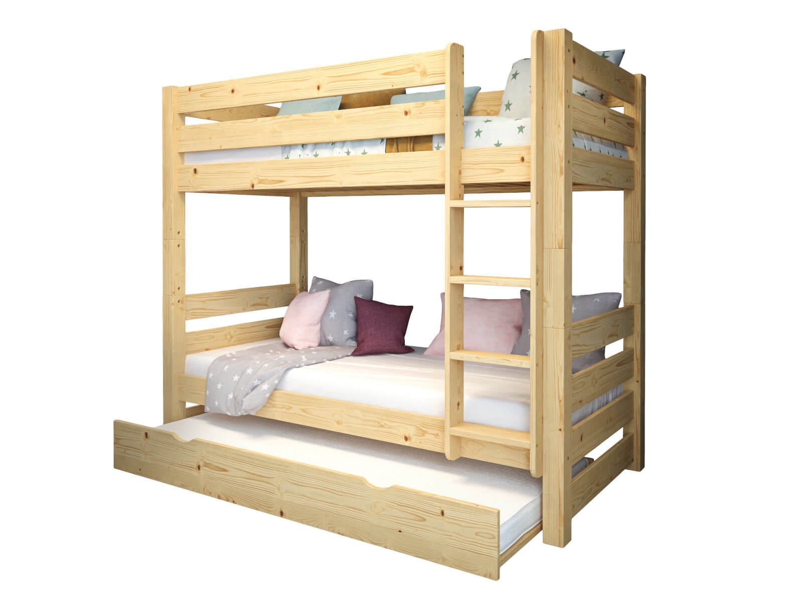 Szuflada na materac do łóżka Jan/3 osobowego/Sen Trio sosna 3 Szuflada na materac do łóżka Jan/3 osobowego/Sen Trio sosna - obrazek 3