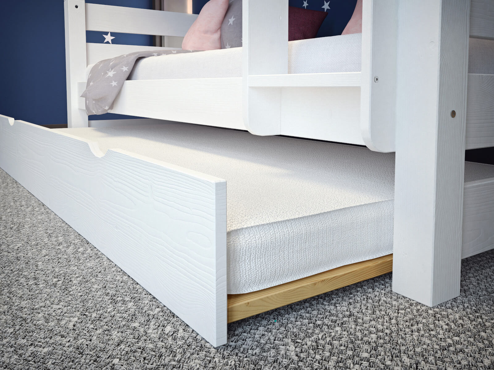 Szuflada na materac do łóżka Jan/3 osobowego/Sen Trio biała 4 Szuflada na materac do łóżka Jan/3 osobowego/Sen Trio biała - obrazek 4